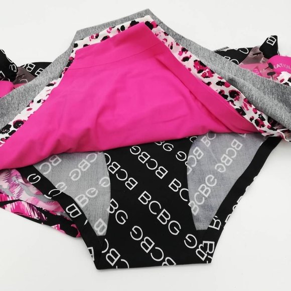 BCBGeneration Lot Of 5 Womens Cheeky Panties Multicolor Leopard Stretch M New - Picture 6 of 9